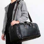 Stylish PU Leather Men's Travel Duffel Bag | Bags & Luggage | - Shoppix