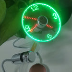 Stay Cool and Informed with the USB Clock Fan Portable | Gadgets|