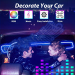 Illuminate Your Car Interior with Dynamic RGB LED Strip Lights | Car Accessories| - Shoppix