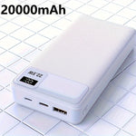 10/20000mAH Fast Charge Power Pack - LED Display & Multi-Port | Charging Accessories| - white / 20000mAh