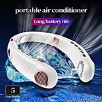 Stay Cool Anywhere: Hanging Neck Cooling Fan with Ultra Long Battery Life | Summer Gadgets | - Shoppix