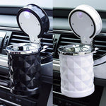 Elegant Rhinestone Car Ashtray with LED Light: A Stylish and Functional Auto Accessory | Car Accessories | - Shoppix