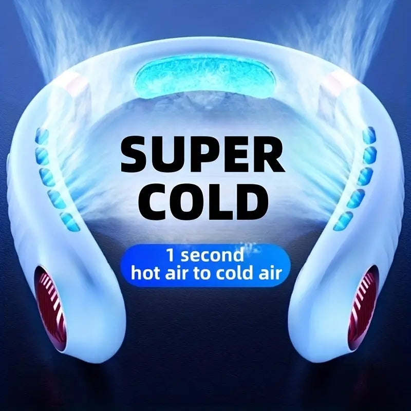 Stay Cool Anywhere: Hanging Neck Cooling Fan with Ultra Long Battery Life | Summer Gadgets | - Shoppix