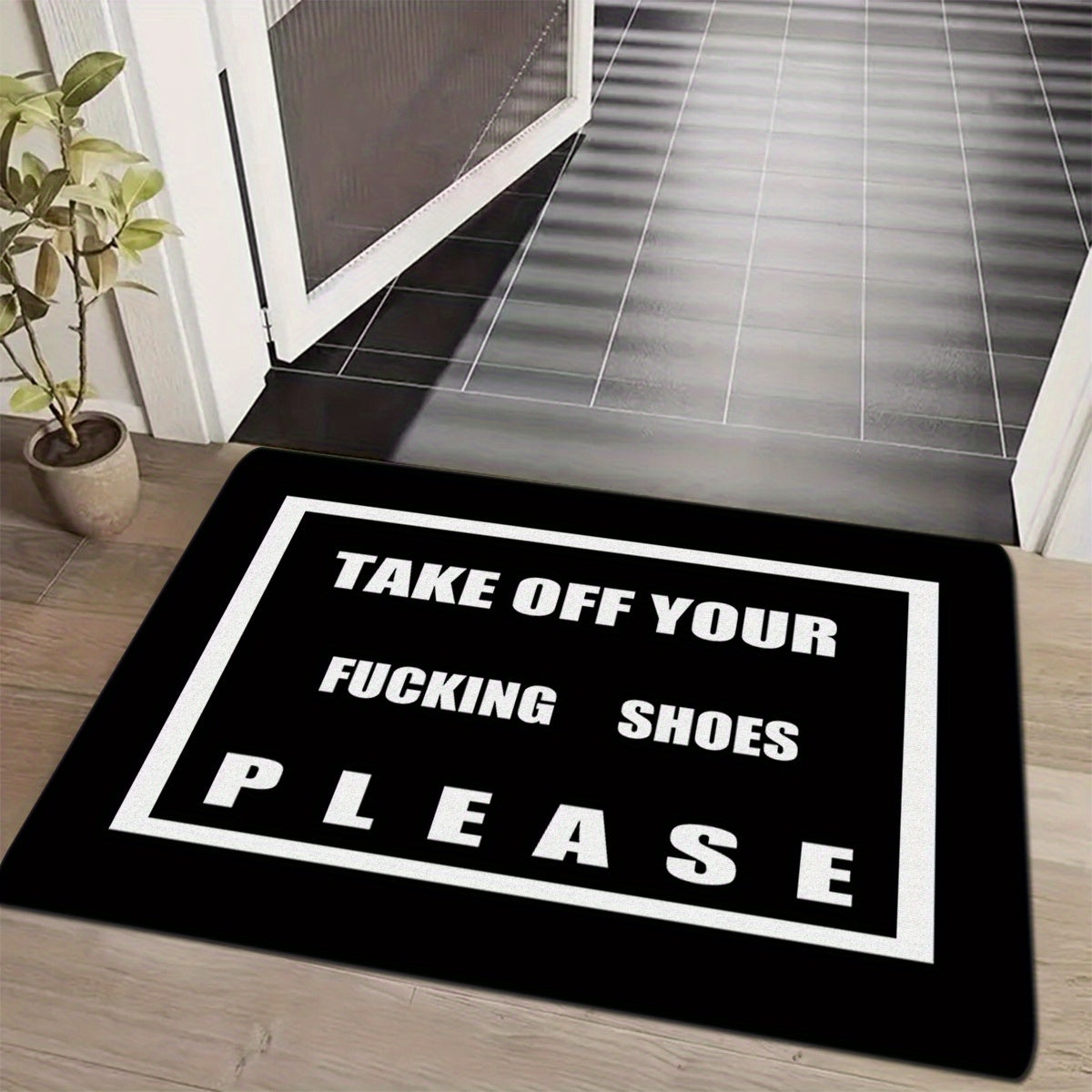 Funny Phrase Pattern Welcome Doormat | Rugs & Mats | - Shoppix