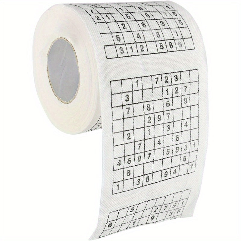 1 Stück, Sudoku-Toilettenpapier, Lustiges Urlaubsgeschenk, Lustige Geschenkidee für Geburtstagspartys, Streich, Lustiges Spiel, Puzzlespiel