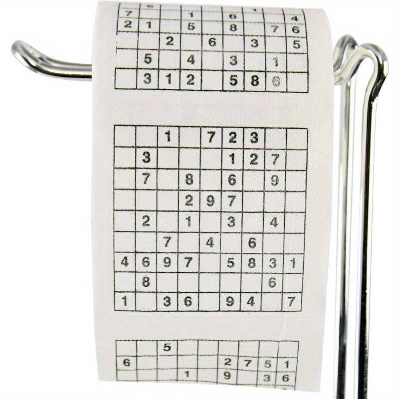 1 Stück, Sudoku-Toilettenpapier, Lustiges Urlaubsgeschenk, Lustige Geschenkidee für Geburtstagspartys, Streich, Lustiges Spiel, Puzzlespiel