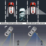 Enhanced Safety on the Road: 2pcs Frameless Car Blind Spot Mirrors | Car Accessories| - Shoppix