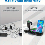 15W Folding Wireless Charger Stand - Fast Charge for Samsung & iPhone | Wireless Charging |