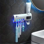 Hygienic Bathroom Companion: Smart Toothbrush Sanitizer and Holder | Bathroom Accessories | - Shoppix