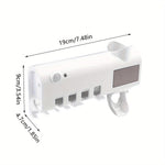 Hygienic Bathroom Companion: Smart Toothbrush Sanitizer and Holder | Bathroom Accessories | - Shoppix