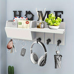 Rustic Wall-Mounted Key Holder with Mail Sorter: Organize and Decorate in Style | Decoration Items | - Shoppix