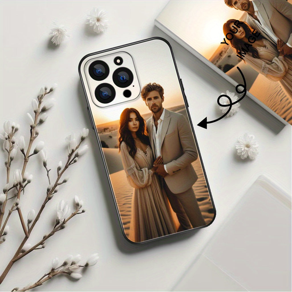 Personalized Iphone Case for Iphone 11, 12 Pro Max, 13 Pro, 14, 15, 16 | Customizable Photo Design | Shockproof, Slim Cover for Daily Use | Ideal for Men, Women, Couples | Thoughtful, Unique Gift | Personalized Iphone 14 Pro Max Cover