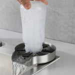 Greensen Stainless Steel Automatic Glass Rinser - 360° Rotating Jet Bottle & Cup Washer for Kitchen Sink, Bars, Hotels, Coffee Shops