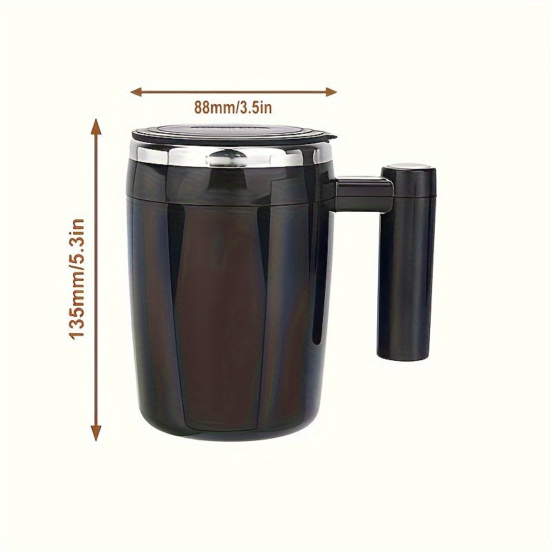 Ultimate Convenience: Rechargeable Self-Stirring Coffee Mug (14oz) | Drinkware | - Shoppix