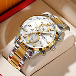 CURREN Business Men's Steel Band Chronograph Watch | Men's Watches | - Shoppix