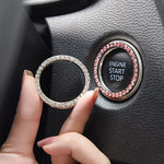 Add Sparkle to Your Car's Interior with Rhinestone Ignition Ring Decoration | Car Accessories| - Shoppix