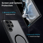 Magnetic Wireless Charging Phone Case, For Samsung Galaxy S24 S23 Ultra S24+ S23 Full Coverage Protection, Shockproof, Matte Texture