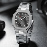 CURREN Business Minimalist Square Quartz Watch | Men's Watches | - Shoppix