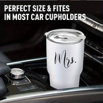 Celebrate Love on the Go with Our Mr. and Mrs. Car Cups Set | Drinkware | - Shoppix