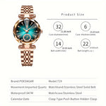 POEDAGAR Waterproof Women's Dial Cutting Watch | Women's Watches | - Shoppix