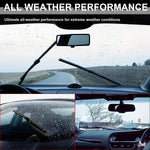 Universal Hybrid Wiper Blades for Crystal Clear Visibility | Car Accessories| - Shoppix