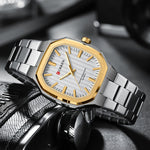 CURREN Business Minimalist Square Quartz Watch | Men's Watches | - Shoppix