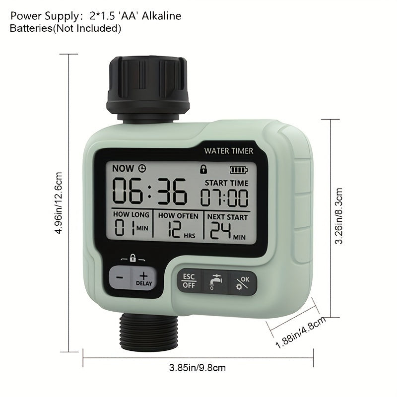 Effortless Garden Watering with HCT-322 Automatic Water Timer | Gardening Equipment | - Shoppix