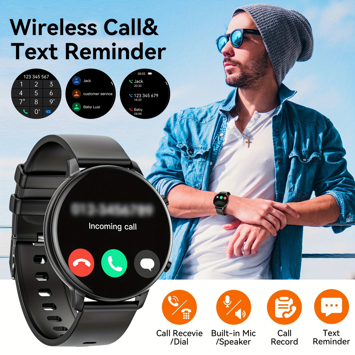 Unisex Smartwatch with Voice Assistant | Unisex Watches| - Shoppix