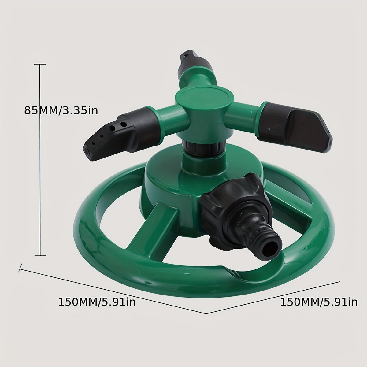 Versatile 360 Degree Rotating Plastic Sprinkler for Efficient Garden Irrigation | Gardening Equipment | - Shoppix