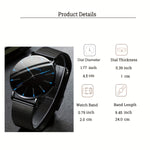 Timeless Elegance: Classic Men's Quartz Watch for Business and Beyond | Men Watches| - Shoppix