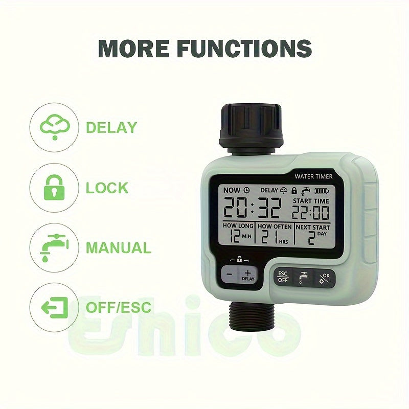 Effortless Garden Watering with HCT-322 Automatic Water Timer | Gardening Equipment | - Shoppix