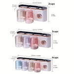 Keep Your Bathroom Neat: Wall Mounted Toothbrush Holder with Cup | Bathroom Accessories | - Shoppix