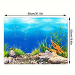 Double-Sided Fish Tank Background Paper – 3D Aquarium Decorative Wallpaper