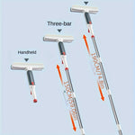 1 Set, 2-in-1-Glaswischer zum Schaben und Waschen, Hochhausfensterreinigung, doppelseitige Fensterglas-Bodenreinigungsschaberbürste, Fensterabzieher, Wasserabzieher, Auto-Windschutzscheibenschaber, Haushaltsschaber, Reinigungsmittel, Reinigungswerkzeug 