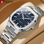 CURREN Business Minimalist Square Quartz Watch | Men's Watches | - Shoppix