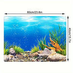 Double-Sided Fish Tank Background Paper – 3D Aquarium Decorative Wallpaper
