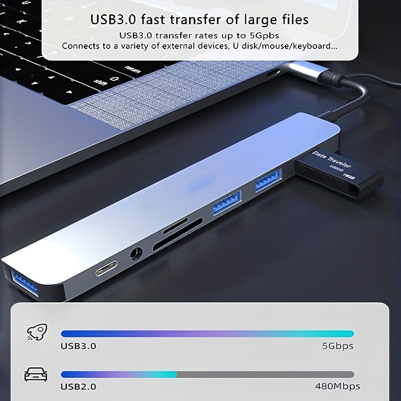 Versatile USB C Hub with Docking Station for MacBook and Other Devices | Electronics | Computer & Laptop Accessories - Shoppix