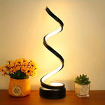 Illuminate Your Space: Spiral Table Lamp | Lighting | - Shoppix