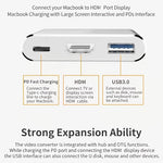 Améliorez votre connectivité avec l'adaptateur de charge USB 3.1 3 en 1 Type-C vers HDMI 4K compatible ! 