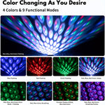 Car Atmosphere Lamp USB Roof Lamp Night Light LED Color Lamp Sound Control Music Car Decoration | Vehicle Decoration| - Shoppix