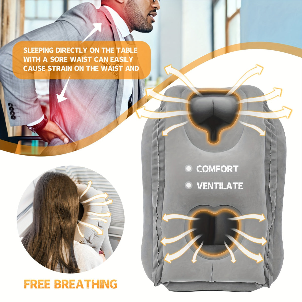 Wearable Pillow For Sleeping In Transit