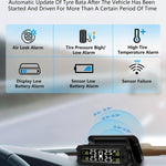 Solar-Powered Tire Pressure Monitoring System (TPMS) with Wireless External Sensor Kit | Car Accessories | - Shoppix