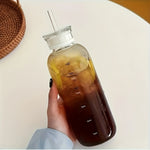 Stay Inspired on the Go: 12oz/25oz Glass Tumbler & Water Bottle Set | Drinkware | - Shoppix