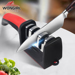 4-Stage Kitchen Knife Sharpener – Diamond, Ceramic & Tungsten Steel Blades for Precision Sharpening