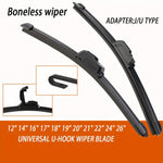 Universal Hybrid Wiper Blades for Crystal Clear Visibility | Car Accessories| - Shoppix