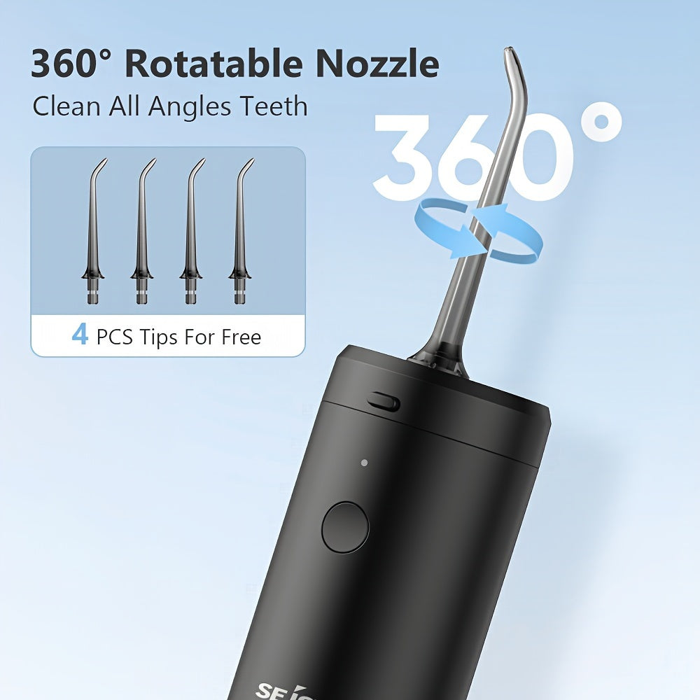 Water dental flosser, Strong cleaning, fast charging, Rechargeable Cordless, 140ml, 3modes, essential for family travel