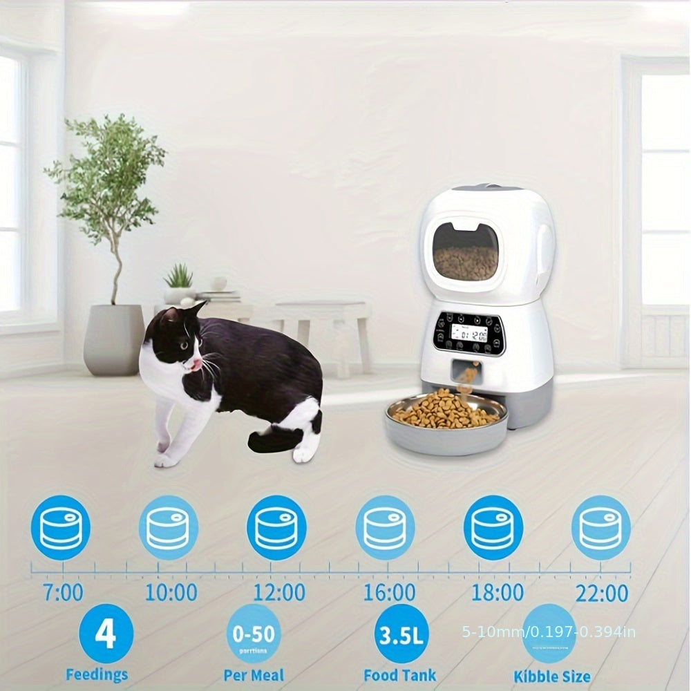 Distributeur automatique de nourriture pour chat intelligent WiFi - Grande capacité et distributeur programmé | Gadgets pour animaux de compagnie |