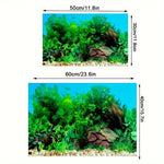 Double-Sided Fish Tank Background Paper – 3D Aquarium Decorative Wallpaper