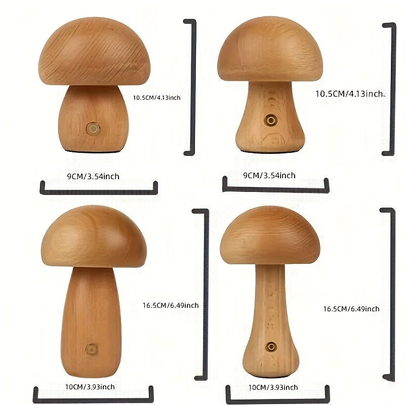 Illuminate with Charm: LED Creative Mushroom Table Lamp | Lighting | - Shoppix