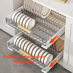 Heavy Duty Pull-Out Cabinet Organizer - Expandable Storage Solution for Kitchen & Home Organization